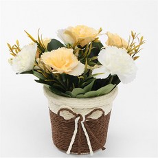 DDAM 카네이션 조화 화분(옐로우) 어린이집스승의날선물