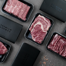 1++등급 한우 더블랙 프리미엄 한우선물세트800g (살치200g+꽃등심200g+갈비살200g+채끝200g), 1개