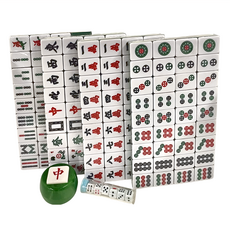 無聲竹絲麻將 33m, 1盒, 綠色