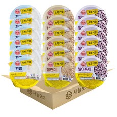 새늘모아 오뚜기밥 3종 세트(오뚜기밥 6+발아흑미 6+찰현미 6)