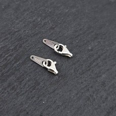 비즈톡 [SVT-4-02]순은부자재 실버925 마감장식 랍스터 8/9mm+A바 게고리 1쌍