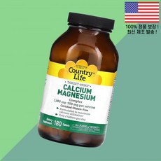 컨트리라이프 타겟 민 칼슘 마그네슘 180정 Country Life Target Mins Calcium Magnesium Complex 180 Tablets, 1