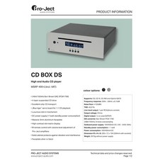 沐耳 Pro-Ject CD/SACD播放機 CD BOX DS (PCM1796) 高音質轉盤 支援多種格式