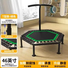 대형트램폴린 1인용 다이어트 운동 튜브 탄성 홈트, 46인치 육각 로프/그린