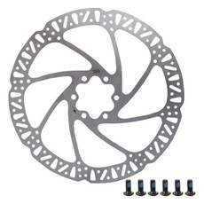 자전거 디스크 브레이크 부품 6볼트 호환 사이클링 디스크 브레이크 로터 (사이클링 수리용), 160mm, 1개