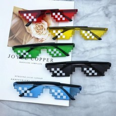 픽셀 선글라스 파티용품 5color LM-0841, 1개, 블루