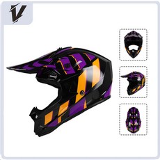 오프로드 오토바이 헬멧 풀페이스 보호대 야외 안전 헬멧 및 용
