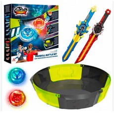 奧飛 颶風戰魂覺醒競技系列套組 怒濤龍王vs爆焰戰熊 戰鬥盤 陀螺 炫光, 1個