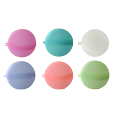 夏日矽膠卡扣水球 打水仗 戲水玩具 重複使用 沙灘玩具 夏季玩具 快速灌水 泳池玩具 兒童玩具 水槍, 1個, 矽膠水球(顏色隨機), 隨機