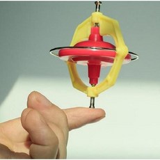 자이로스코프팽이 금속 중력팽이 3종 교구 실험 로프 과학 장식, 2 1개