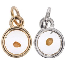 Hobby Lobby Charm Me 머스타드 씨앗 참 - 팔찌 및 목걸이를 위한 희망과 믿음 골드 & 실버 주얼리 여성용 기독교 선물 2팩 세트 금속 라인스톤 220373