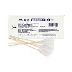勤達 滅菌沖洗棉棒 6支/包, 3個, 6個裝