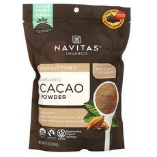 Navitas Organics 카카오 분말 454g 16oz, 1개