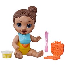 [4] Baby Alive Dinnertime Creations 갈색 머리 인형 놀이 음식 액세서리 포함 27.9cm(11인치) 만 3세 이상 여아 및 남아용 장난감, [4] Baby Alive Dinnertime Crea