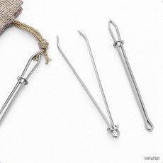 바지 고무줄 끼우개 끈 바늘 수선 도구 허리 조절 바느질 용품, 1개, 실버1P