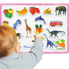 크레망 그림자석 동물 과일 공룡 아기 자석놀이 유아자석교구, NEW_농장, 1개