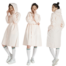 Fairway 여성 남성 골프 우비 비옷 레인코트 바람막이 남녀공용, 피치핑크, 1개