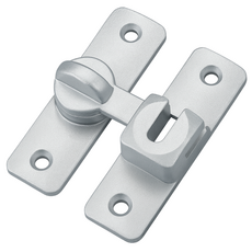 내집클로버 세이프락 무타공 문 이중 잠금장치 걸쇠, 1개, 실버