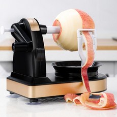 손잡이 과일 필러 다용도 회전식 껍질 제거기, 1개, 블랙골드 필러