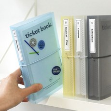 아이코닉 야구 티켓북 뮤지컬 영화 티켓 스크랩 보관 앨범, 스카이 블루, 스카이블루