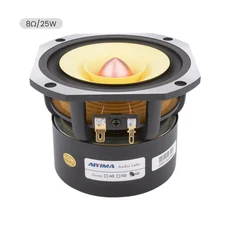 AIYIMA 풀 레인지 스피커 유닛 트위터 우퍼 알루미늄 불릿 오디오 홈 시어터 라우드 4 인치 8 옴 25W, 01 China Mainland, 01 Square 8 Ohm Speaker