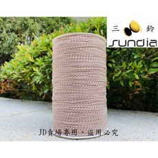 三鈴 SUNDIA 扯鈴專用線 大捆強韌絲包芯線, 1KG 彩虹, 1個