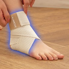 라라무브 얇은 테이핑 러닝 발목보호대, 베이지, 1개