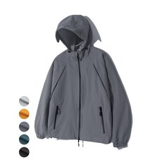 트릴리온 디비전 나일론 후드 집업 윈드브레이커 자켓 CHARCOAL 136511