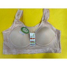 1매 /인견 네이처하우스/ 3733 인견몰드 스포츠 베이지 퍼플 탑 브레지어 요거다