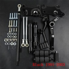 오토바이 포워드 컨트롤 컴플리트 키트 페그 레버 링키지 블랙/크롬 할리 스포스터 XL 883 1200 아이언 20, 1개