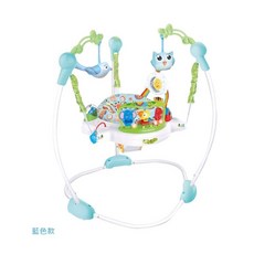 【阿LIN】904744 88606 嬰兒跳跳椅 嬰兒彈跳椅 跳跳椅 寶寶鞦韆 兒童室內健身架器 早教益智玩具, 藍色