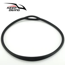 1Pcs 다이빙 마우스피스 홀더 실리콘 목걸이 예비 2 단계 조절기 문어 반지 액세서리 기어 부드럽고 내구성, 03 Black