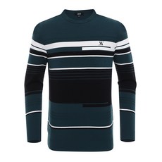 [JDX] 남성 기하학 스트라이프 스웨터 풀오버(X2SPV1341TQ)