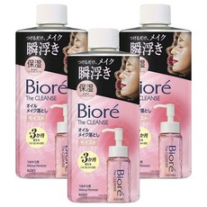 비오레 더 클렌즈 오일 메이크업 리무버 모이스트 리필용, 280ml, 3개
