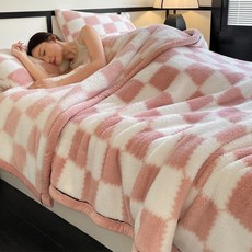 클라우드벨 밍크 촉감 극세사 양면 블랭킷 가벼운무릎담요 대형담요