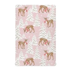 KICPOAY 아기 침대 매트리스 커버 구름이 있는 화이트 베어 신축성 있는 휴대용 플레이야드 시트 아기 유아용 통기성이 좋고 부드러운 미니 아기 침대 매트리스 99.1, 2-멀티컬러, 1