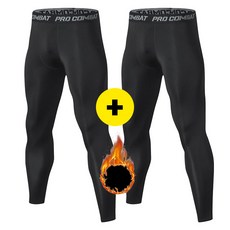 Pro Combat運動男款緊身褲 9分刷毛