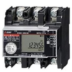 M8FM-S1R 3P3W 200V 5A 50Hz 2505A 미쓰비시 전력량계(발신 장치 부착・역전류 계량