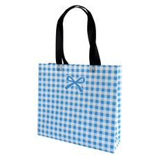 복장 부직포 쇼핑백 소중대 포장봉투 손잡이 선물봉투 쇼핑백 리유저블, 25개, 블루32x28x10cm