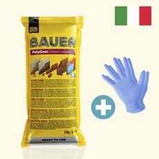 바우어 만능 시멘트 방수 바로 사용하는 몰탈 접착 보수 폴리머, 회색, 2kg, 1세트