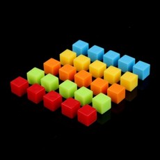 1cm 소형 컬러 큐브(100개)