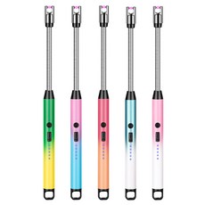 에코럭키 구부러지는 자바라 플라즈마 토치라이터 c타입 충전식 KC인증, 1개, 자바라 토치라이터-레드오랜지