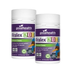 굿헬스 바이랄렉스 키즈 이뮨 츄어블 타블렛 Good Health Viralex Kids Immune Chewable, 2개, 60정