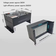 UV LED 자외선 경화 램프 3D 프린터 송진 모델용 2 차 회로 기판 화면 수리 3600W 405nm 395nm, 05 3600W, 04 AU, 01 365nm