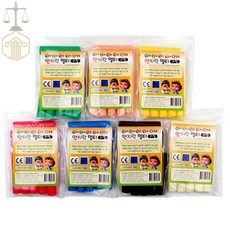 FOU 칼라유토 멀티 리필용 8줄 클레이만들기, 흰색