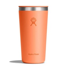 Hydro Flask All Around 텀블러 프레스 인 뚜껑 단열 여행용 머그 스테인리스 스틸 커피 컵 591.5ml(20온스) 셰일 그레이, 20온스, 넥타
