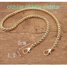 oldstar 包包改造鍊條, 1個, KB淺金鍊100cm+3號小鉤