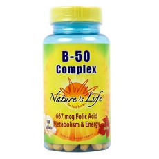 Nature's Life B-50綜合錠, 1個, 100 件