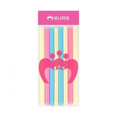 유니아트 빨대 모음 주름/일자/버블티, 1개