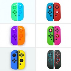 닌텐도조이콘 닌텐도조이스틱 닌텐도컨트롤러 닌텐도 ord+90155JX, 6조이콘커버 블랙, 본상품선택